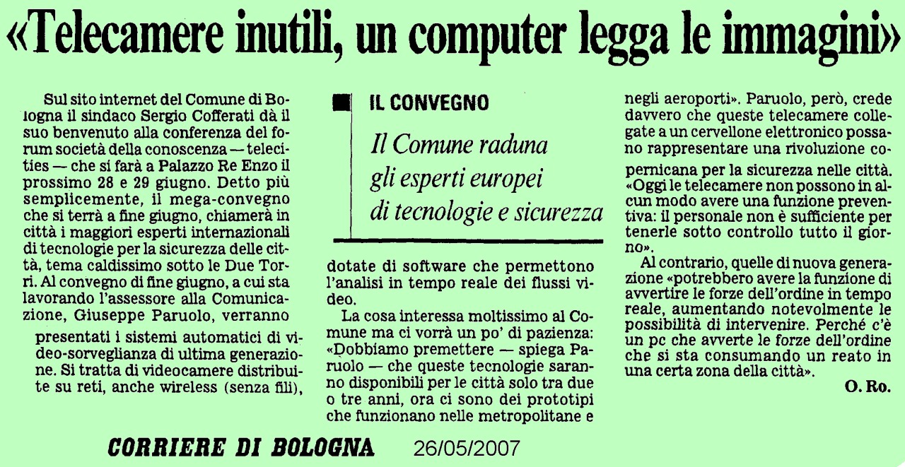 Le telecamere del futuro