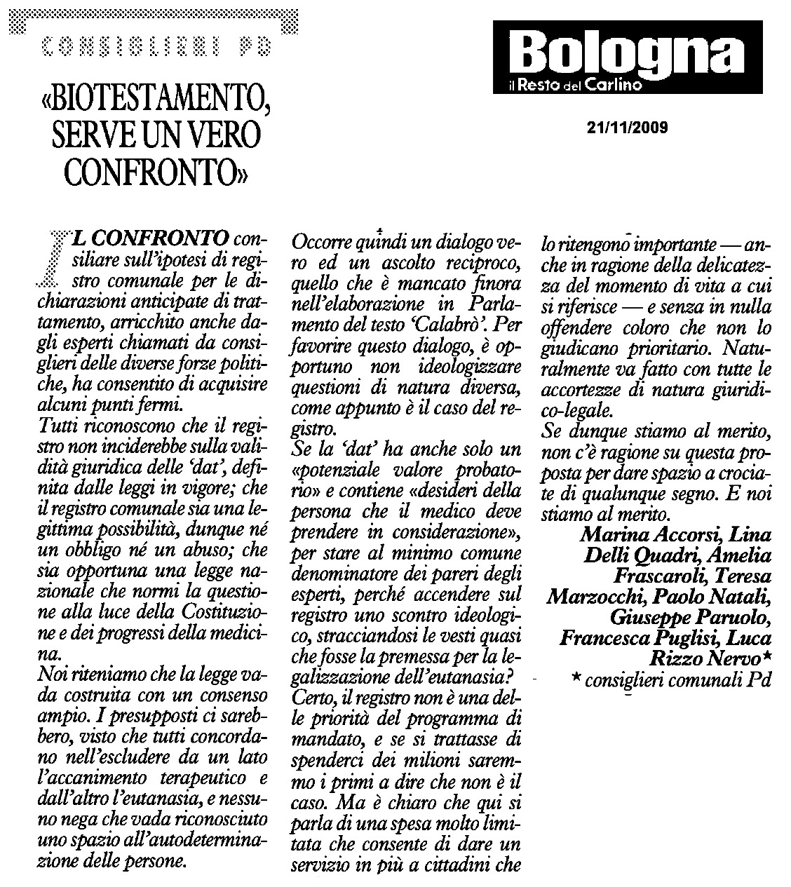 Registro “DAT”, stiamo al merito