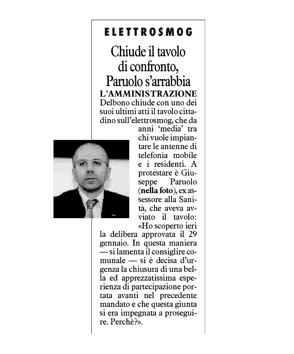 Elettrosmog, che tristezza…