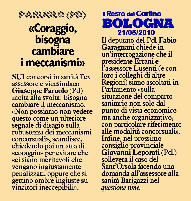 Sui concorsi una riflessione si impone