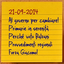 News del 21 settembre 2014