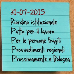 News del 31 luglio 2015