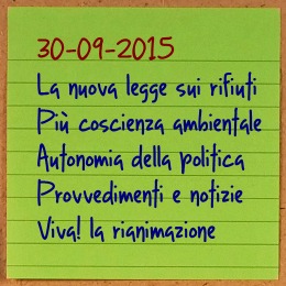 News del 30 settembre 2015