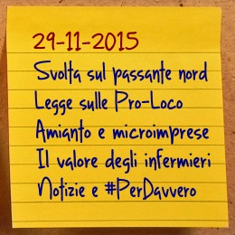 News del 29 novembre 2015