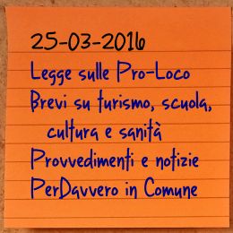 News del 25 marzo 2016