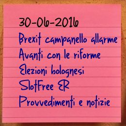 News del 30 giugno 2016