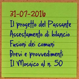 News del 31 luglio 2016