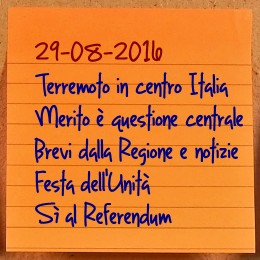 News del 29 agosto 2016