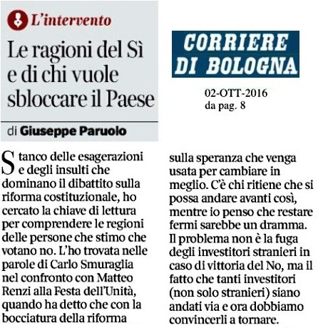 Un Sì per sbloccare il Paese