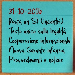 News del 31 ottobre 2016