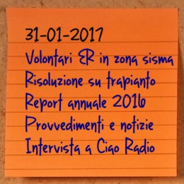News del 31 gennaio 2017