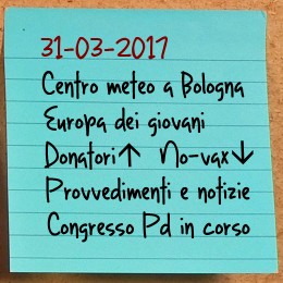 News del 31 marzo 2017