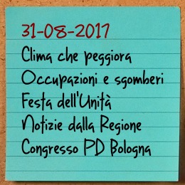 News del 31 agosto 2017