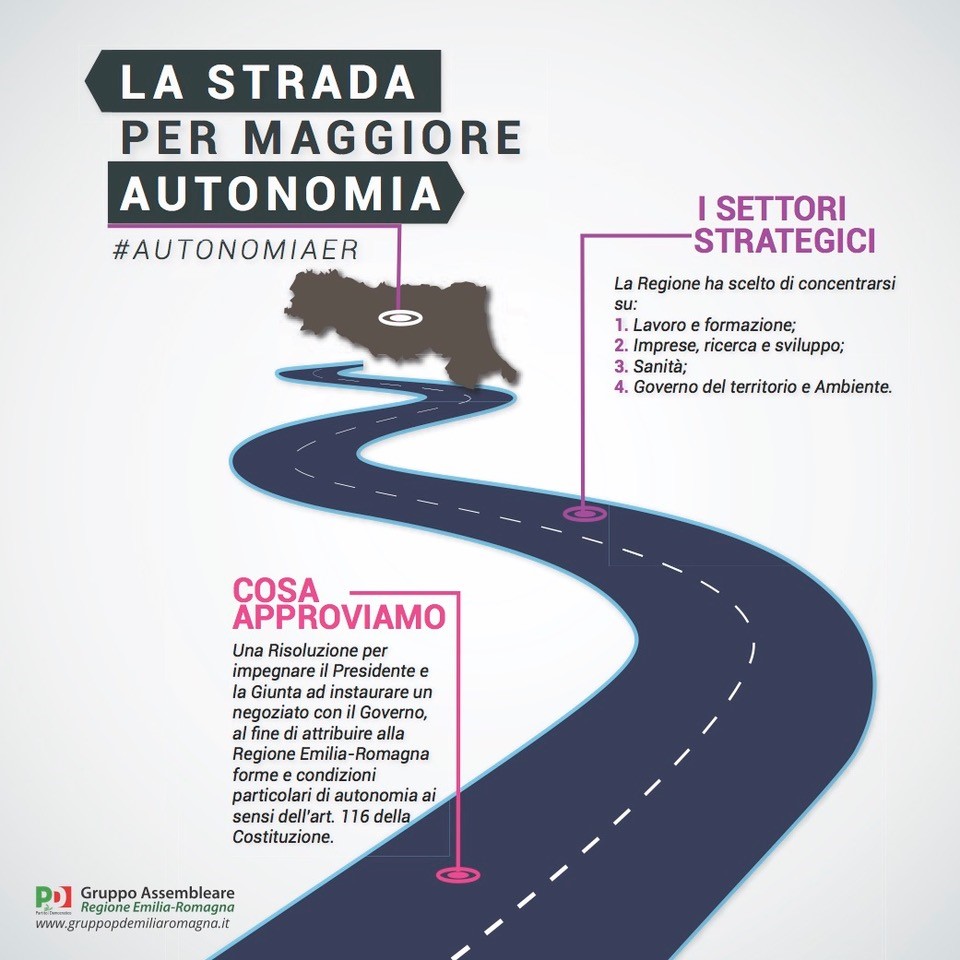 Più autonomia per la Regione Emilia-Romagna