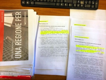 Verso il bilancio regionale