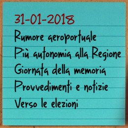 News del 31 gennaio 2018