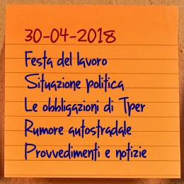 News del 30 aprile 2018