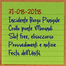 News del 31 agosto 2018