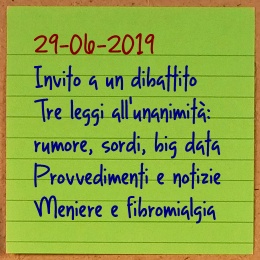 News del 29 giugno 2019