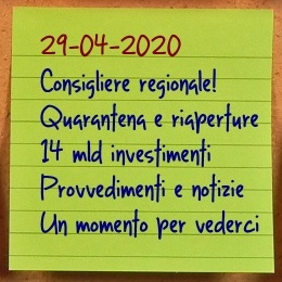 News del 29 aprile 2020