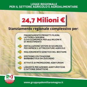 Una legge a sostegno dell’agricoltura