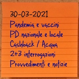 News del 30 marzo 2021