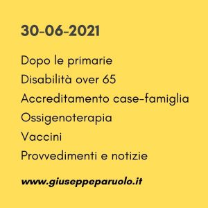 News del 30 giugno 2021