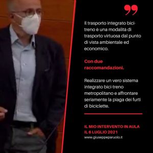 Trasporto integrato bici-treno, approvata risoluzione
