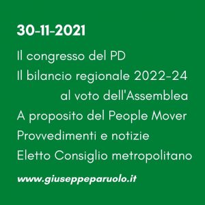 News del 30 novembre 2021