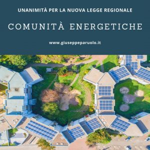 Le comunità energetiche in legge regionale