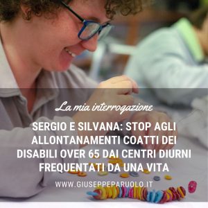 Escludere i disabili over 65 dal centro diurno di una vita non è giusto