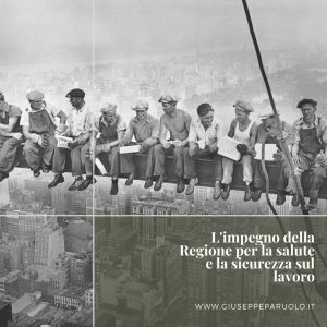 L’impegno della Regione per la sicurezza sul lavoro