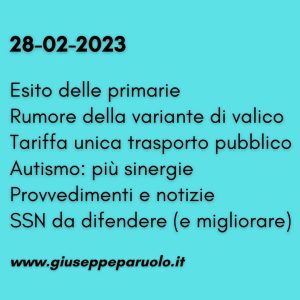 News del 28 febbraio 2023