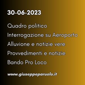 News del 30 giugno 2023