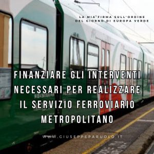 Finanziare il Servizio Ferroviario Metropolitano