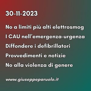 News del 30 novembre 2023