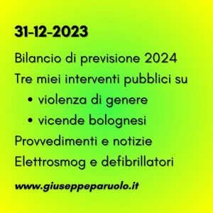 News del 31 dicembre 2023