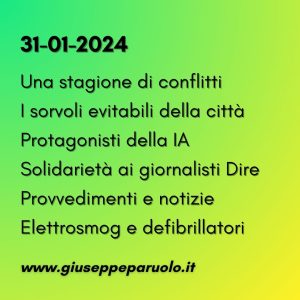 News del 31 gennaio 2024