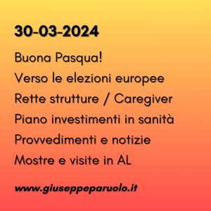 News del 30 marzo 2024