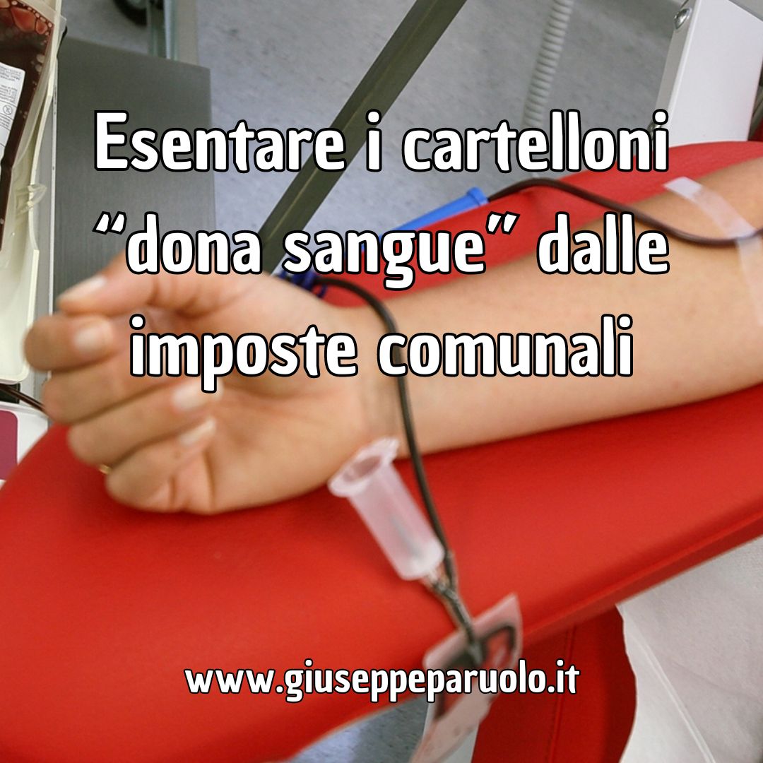 Supportare gli inviti alla donazione di sangue