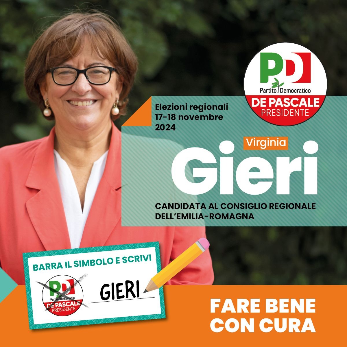 Il mio sostegno a Virginia Gieri